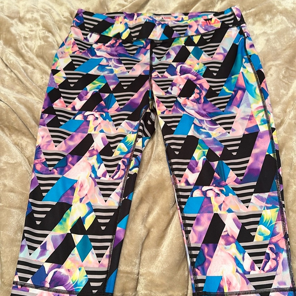 Colorful Fila Geometric Leggings - Picture 5 of 8